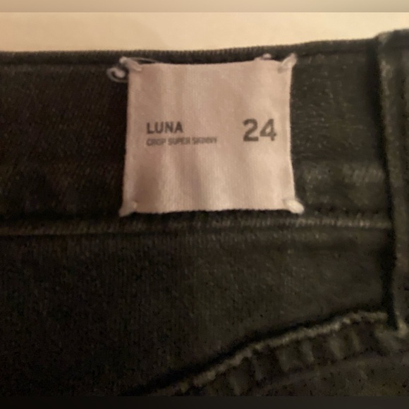 Hudson Jeans Luna Super Skinny Crop Stretch Jeans Size 24 - Picture 11 of 12